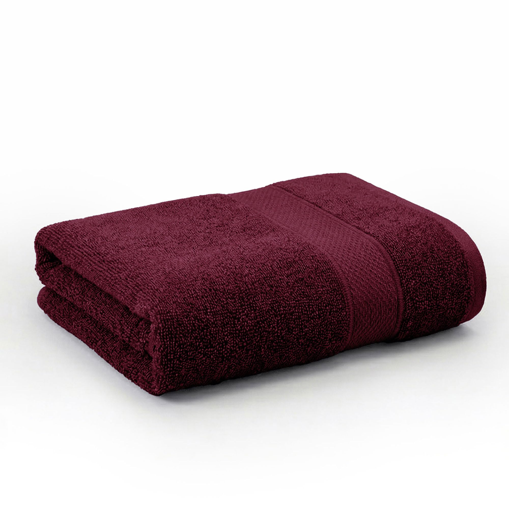 Trident 100% Cotton Towels for Bath | Towels for Bath Large Size | Trident Bath Towel - Soft & Absorbent | 450 GSM | 1 Piece Bath Towel for Men/Women | Urban Comfort | 70 cms x 140 cms - Wine Red-image-12