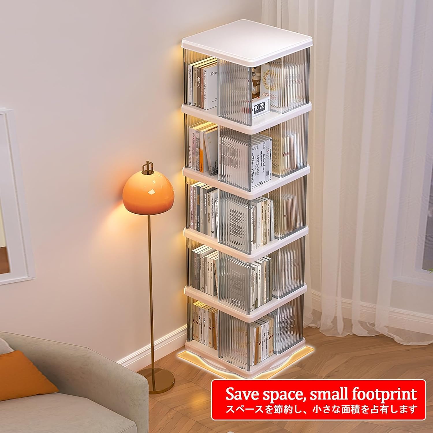 Living Room Display Cabinets Acrylic Display Cabinet Storage Shelves with Acrylic Glass Door Display Case Corner Shelves Tall Bookshelf Collectibles Cabinet Display Shelf Easy to Install