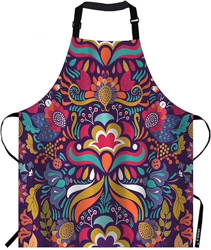 EKOBLA Delantales de fresa Acuarela Dibujado a mano Hermosa Fruta Delantal de primavera, Multi-a92