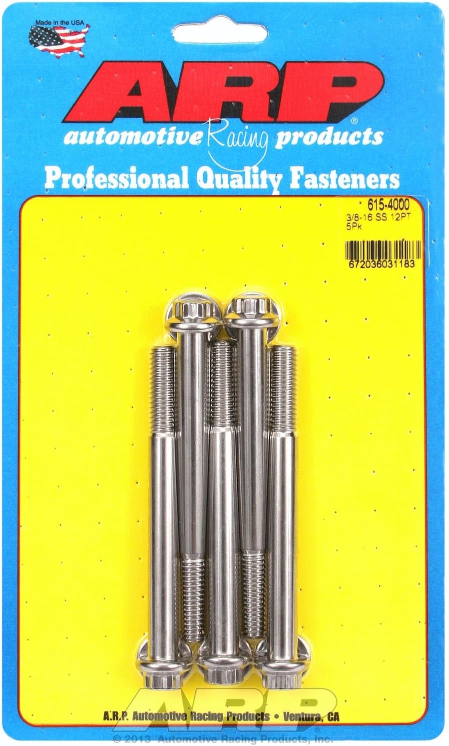ARP (615-4000) Hex Bolt, Stainless Steel