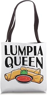 Funny Lumpia Queen Design For Women Kids Spring Roll Lover Tote Bag