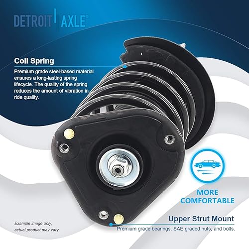 Miniatura 245 de Detroit Axle - Kit de suspensión delantera de 4 piezas para 4WD Ford F-150 F-250 Expedition Lincoln Navigator, 2 brazos de control superiores con