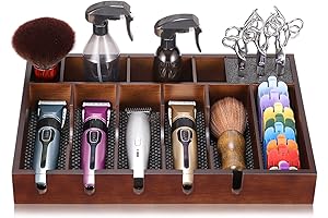 Noverlife Wooden Barber Clipper Tray - Professional Clipper & Trimmer Stand