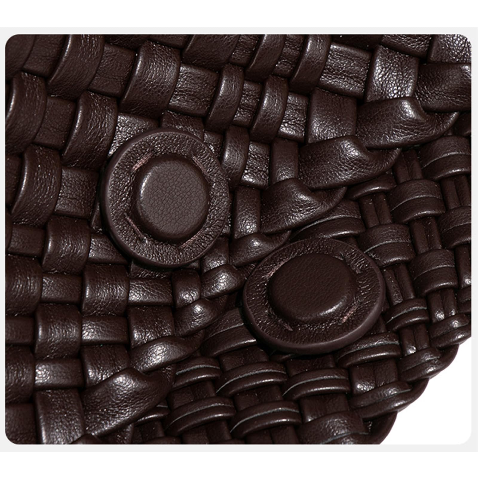 Borsa Tracolla A Traccia Tote Tessuta per Le Donne Borse Fashion Clutch Lavoro di Viaggio Fatto Mano-Brown