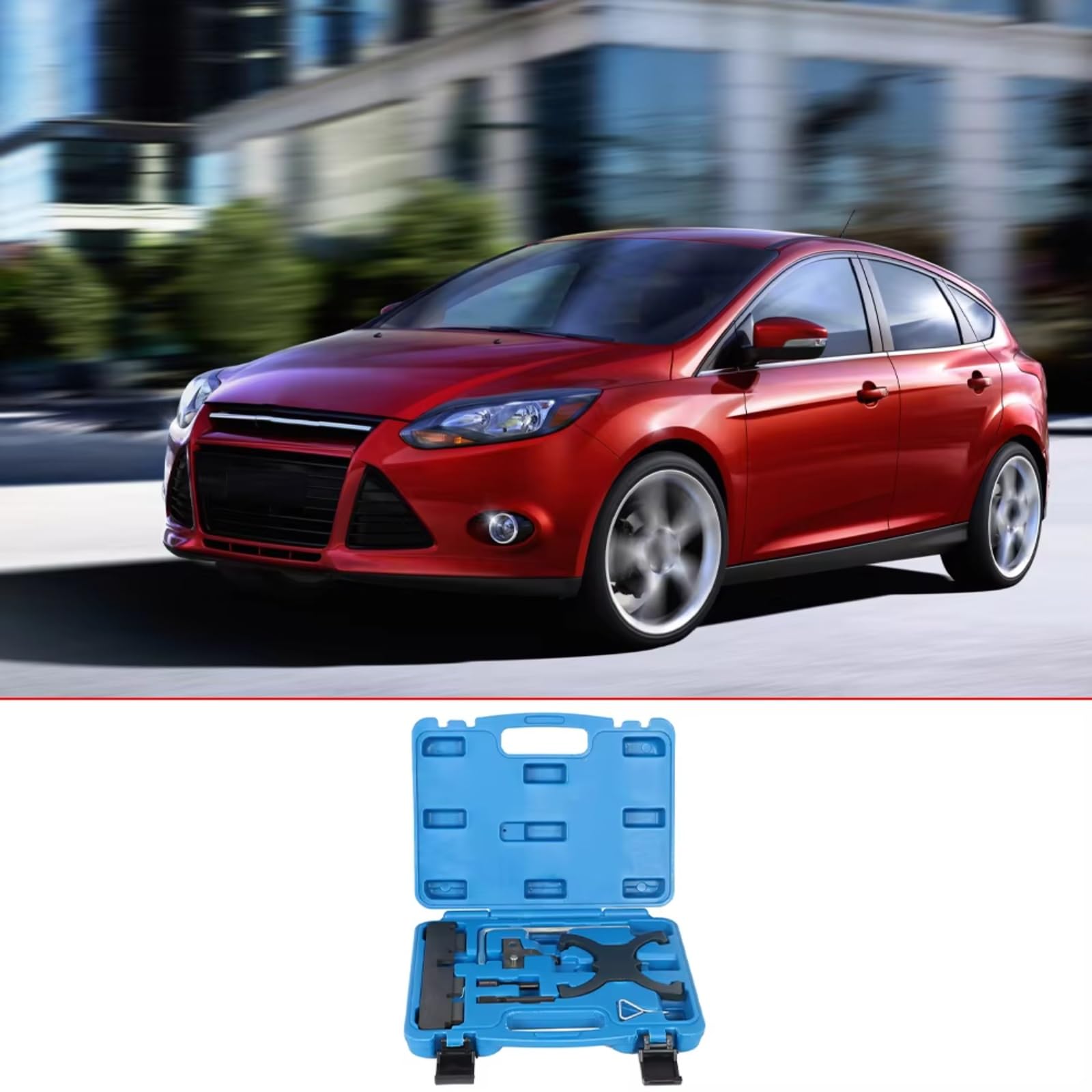 Compatibile Con Ford Per 1.6Ti VCT1.6 Auto 7 Pezzi Kit Strumenti Bloccaggio Cinghia Albero A Camme Motore OEM: 21-163 303-620 Kit Attrezzi Per Fasatura