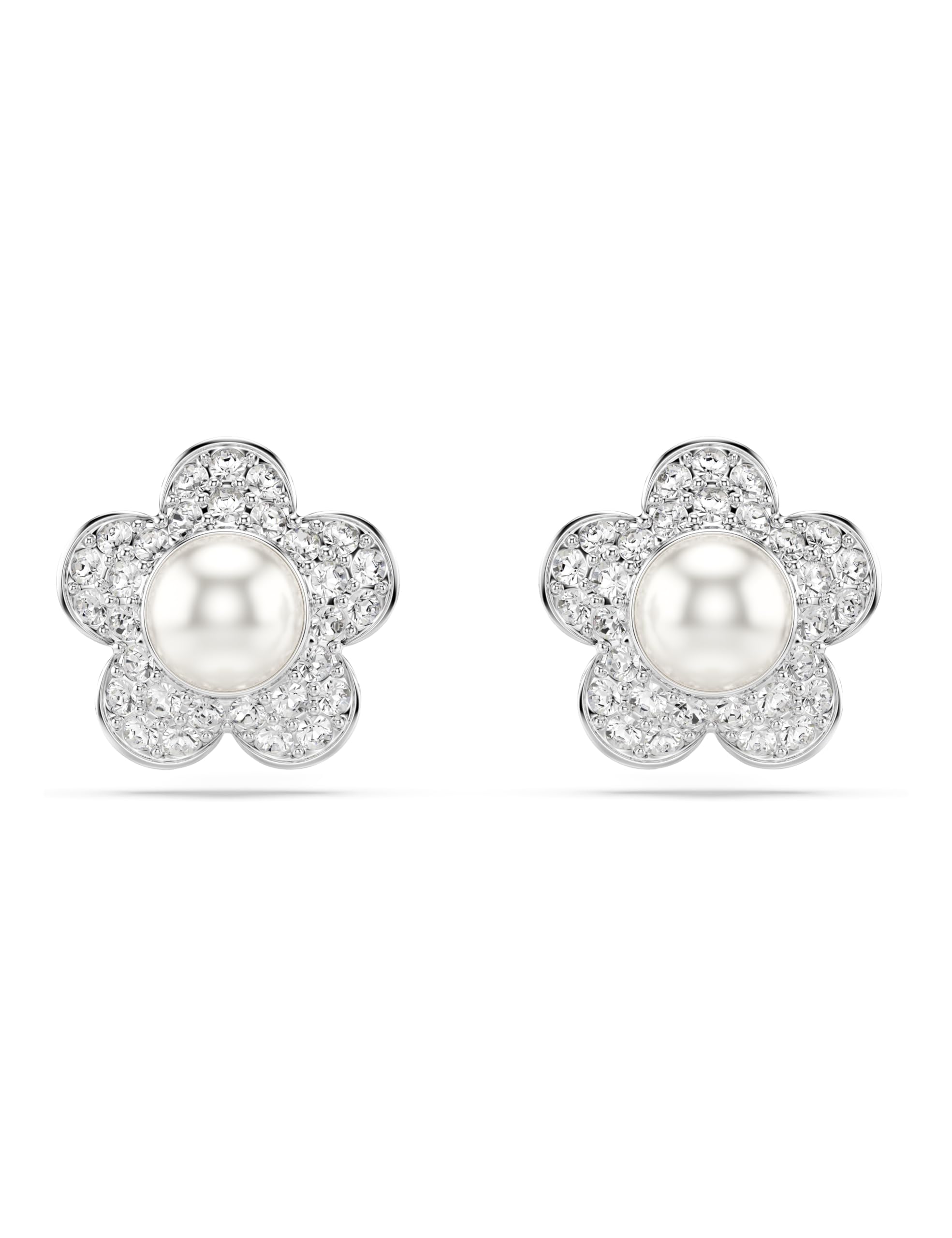 Swarovski Ariana Grande x Swarovski Crystal Pearl Flower Stud Earrings