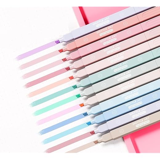 Shuttle Art 12Pcs Pastel Highlighters