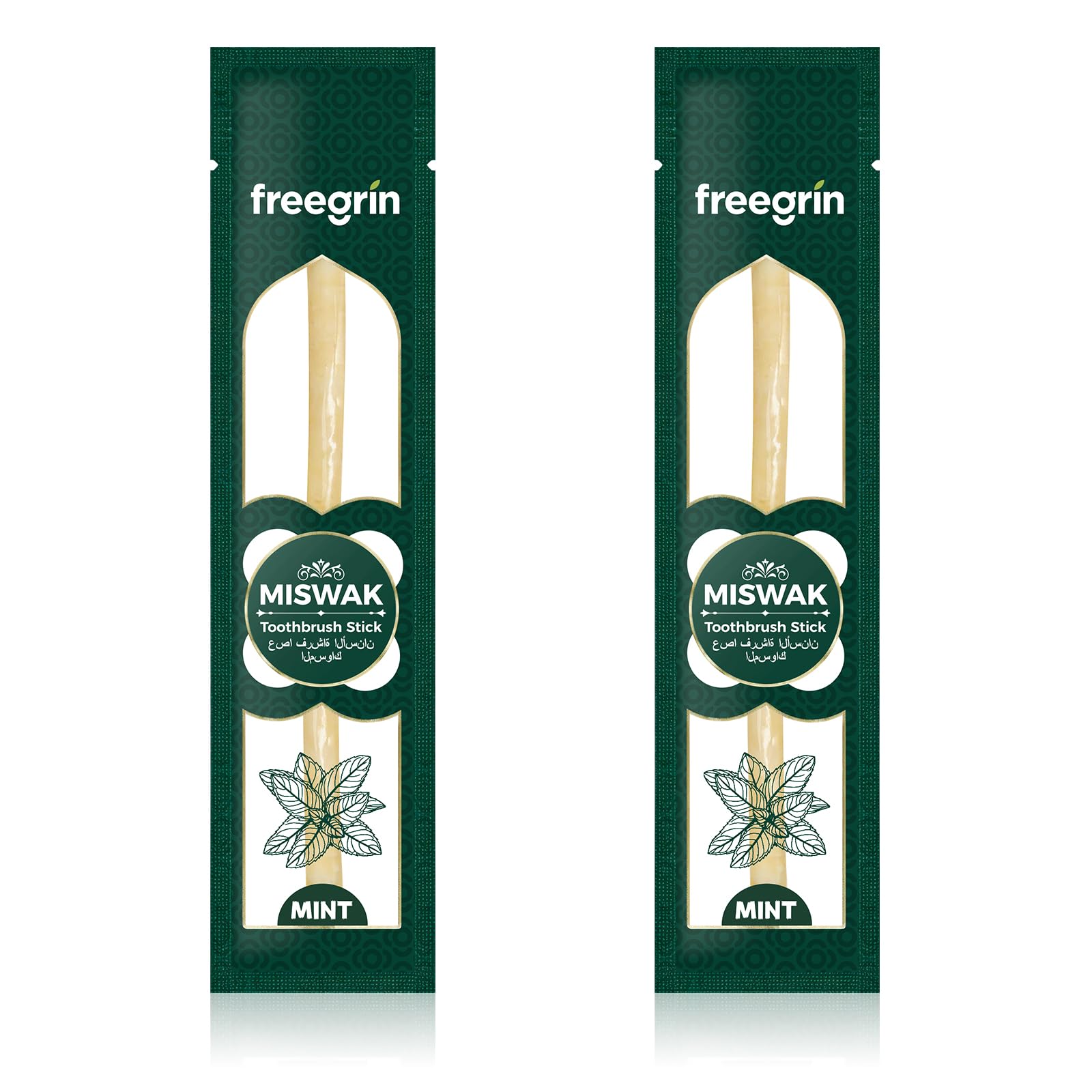 Miswak 2 sztuki naturalnych pałeczek Siwak szczoteczka do zębów do białych zębów, zdrowe dziąsła i świeży oddech, tradycyjna pielęgnacja jamy ustnej bez dodatków, idealna w podróży i na co dzień, do