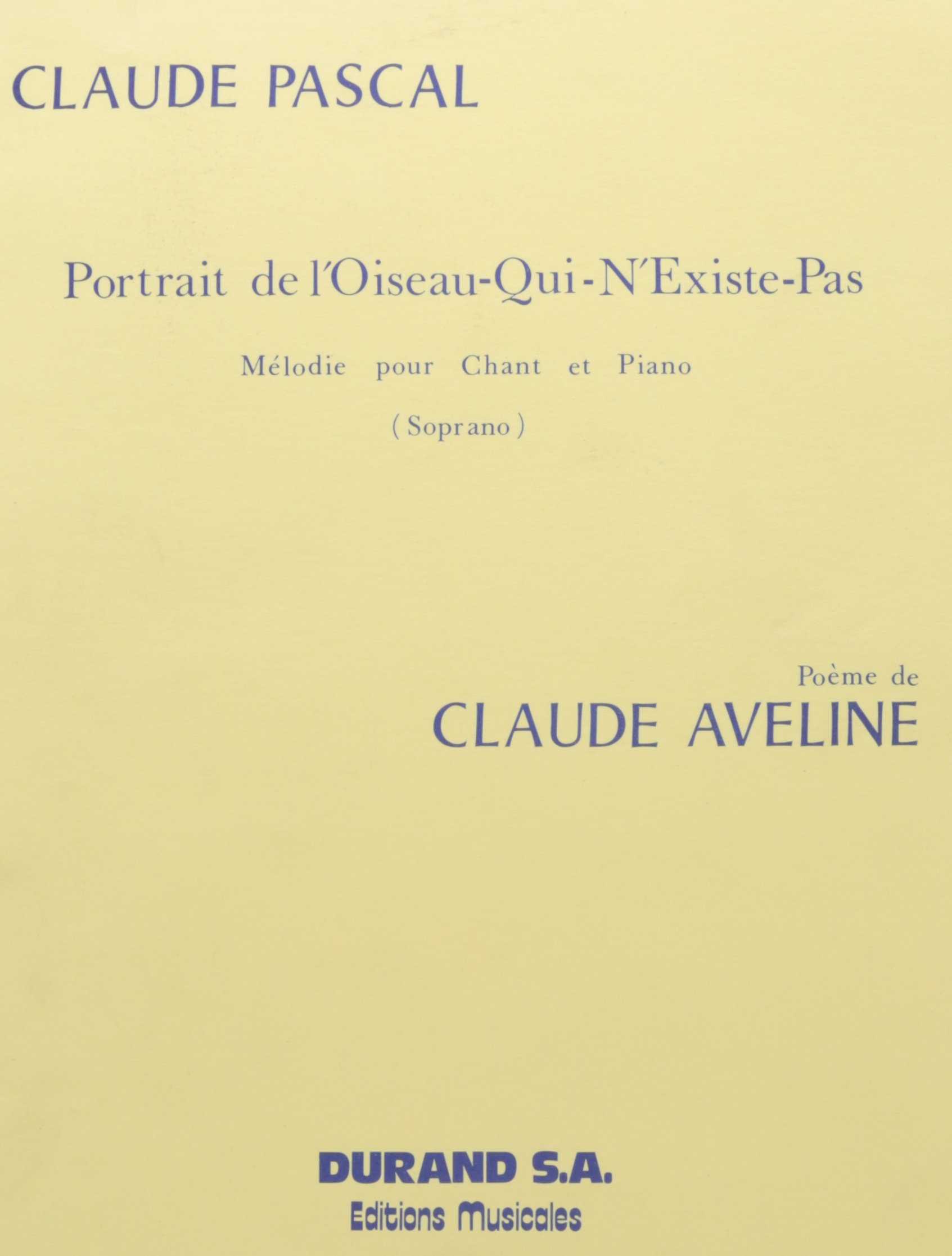 PORTRAIT DE L'OISEAU CHT CHANT