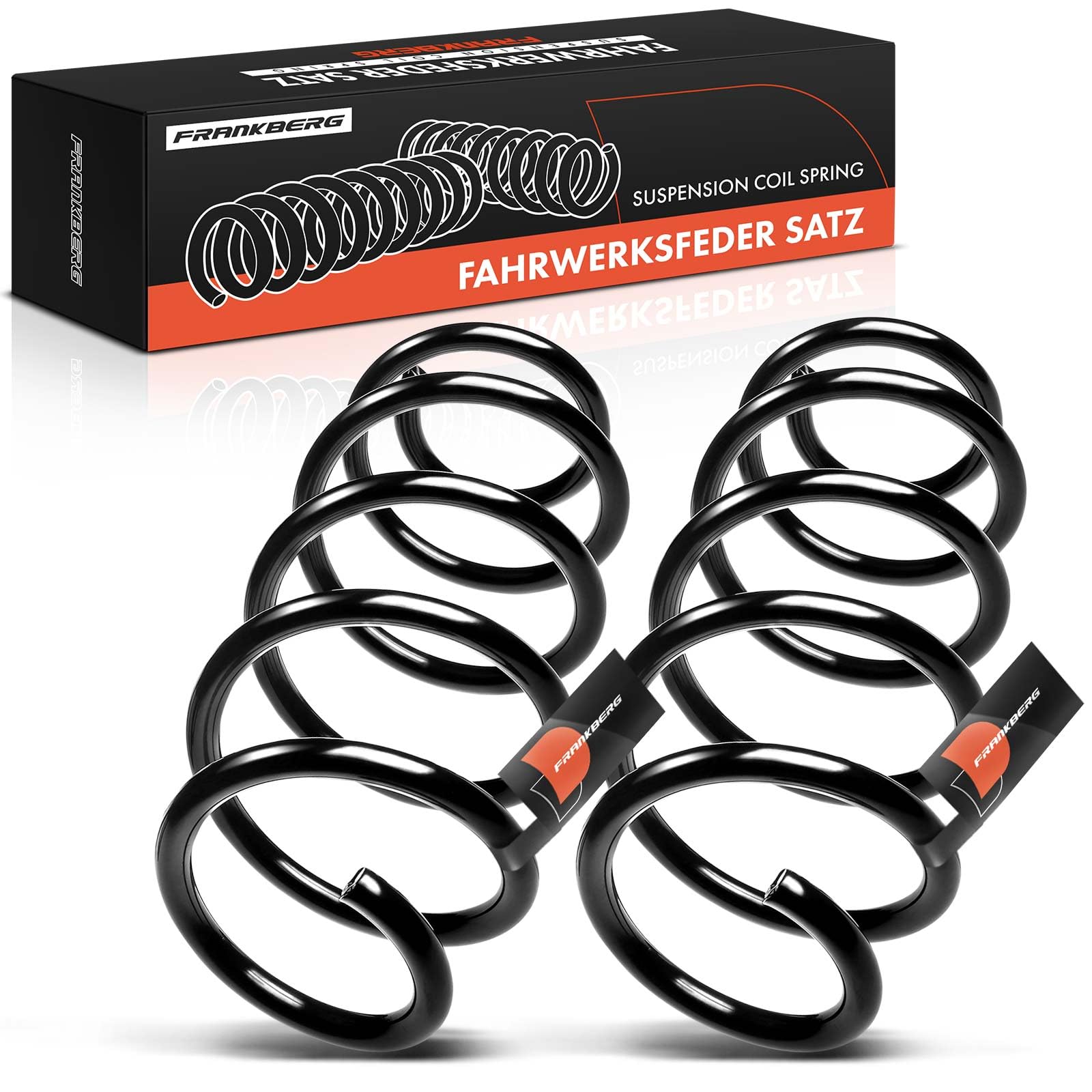 Frankberg 2x Muelles de chasis Muelles de suspensión Compatible con T.o.u.r.a.n 1T1 1T2 1.9 TDI 2.0 EcoFuel 2.0 FSI 2003-2010 Replace# 1K0411105BN,1K0411105BP