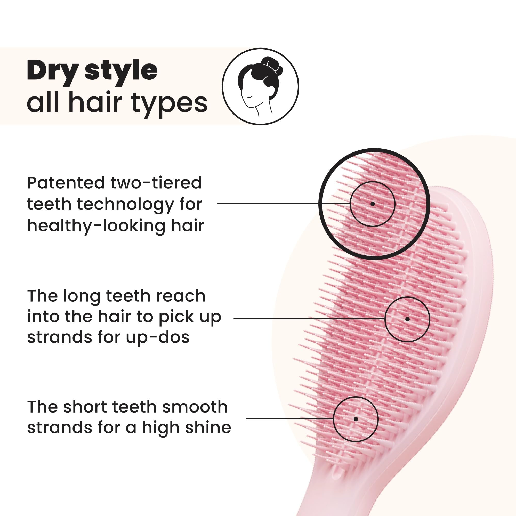 Tangle Teezer The Ultimate Styler Millenial Pink Saç Fırçası-Tarak