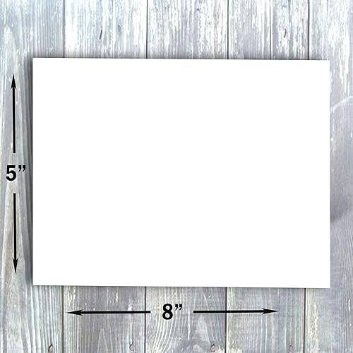 Miniatura 3 de Hamilco Blank Index Cards - Cartulina pesada de 5 x 8 pulgadas, cubierta de papel de cartulina blanca de 120 libras, paquete de 100 unidades