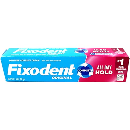 Fixodent Denture Cream 2.4 Oz