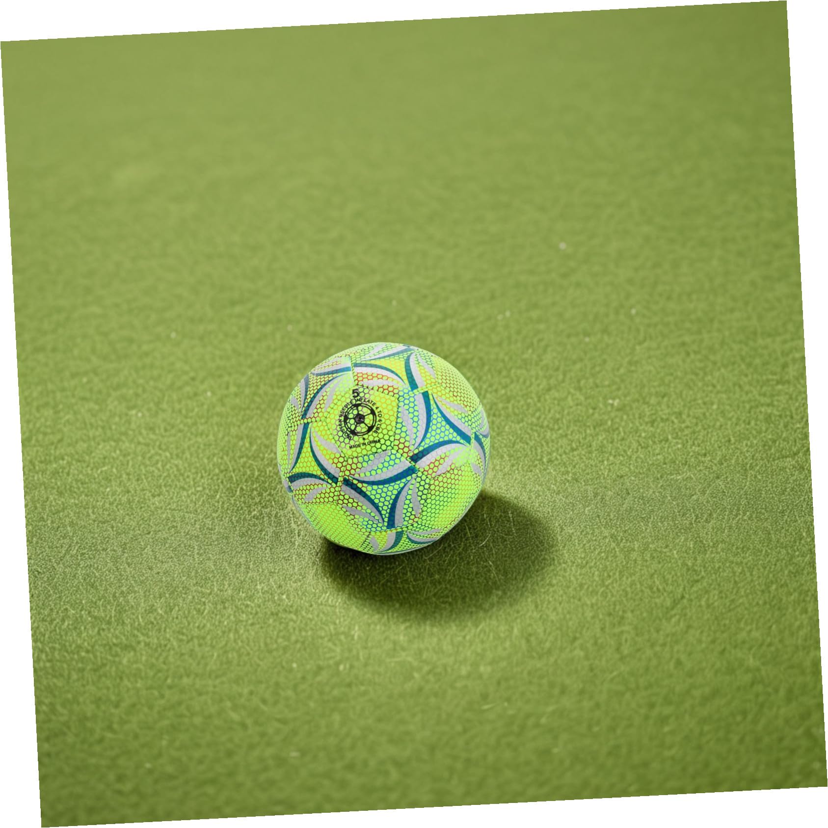 HEMOTON Balón de Fútbol Resistente y Fluorescente para Adultos y Jóvenes Brillo Nocturno Seguro para Entrenamiento y Oscuridad
