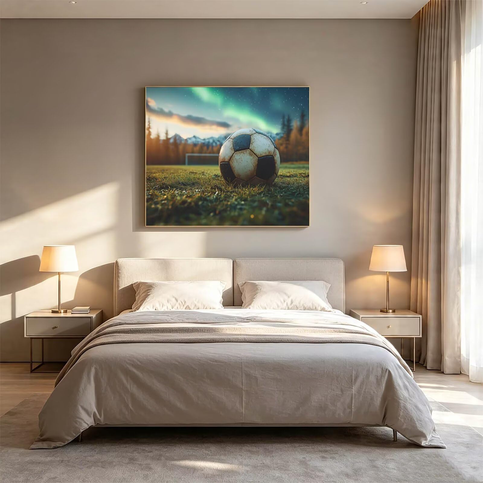 Peinture Numero Adulte Football Toile Peinture Colorée 135x100cm ZSHS-1708