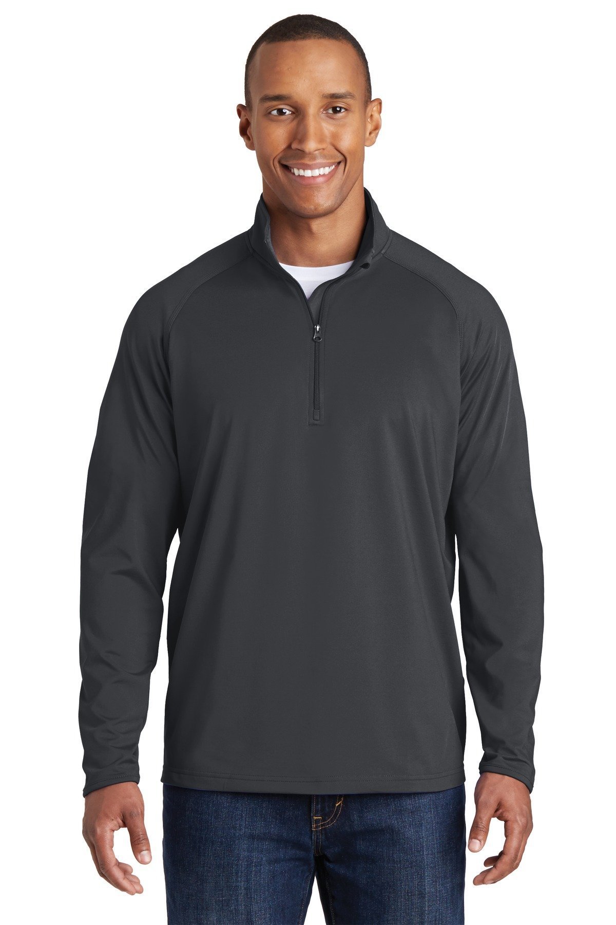SPORT-TEKMen's Tall Sport Wick Stretch 1/2 Zip Pullover