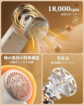 Amazon.co.jp: Sunytree 毛玉取り 電動 【2025アップグレード版