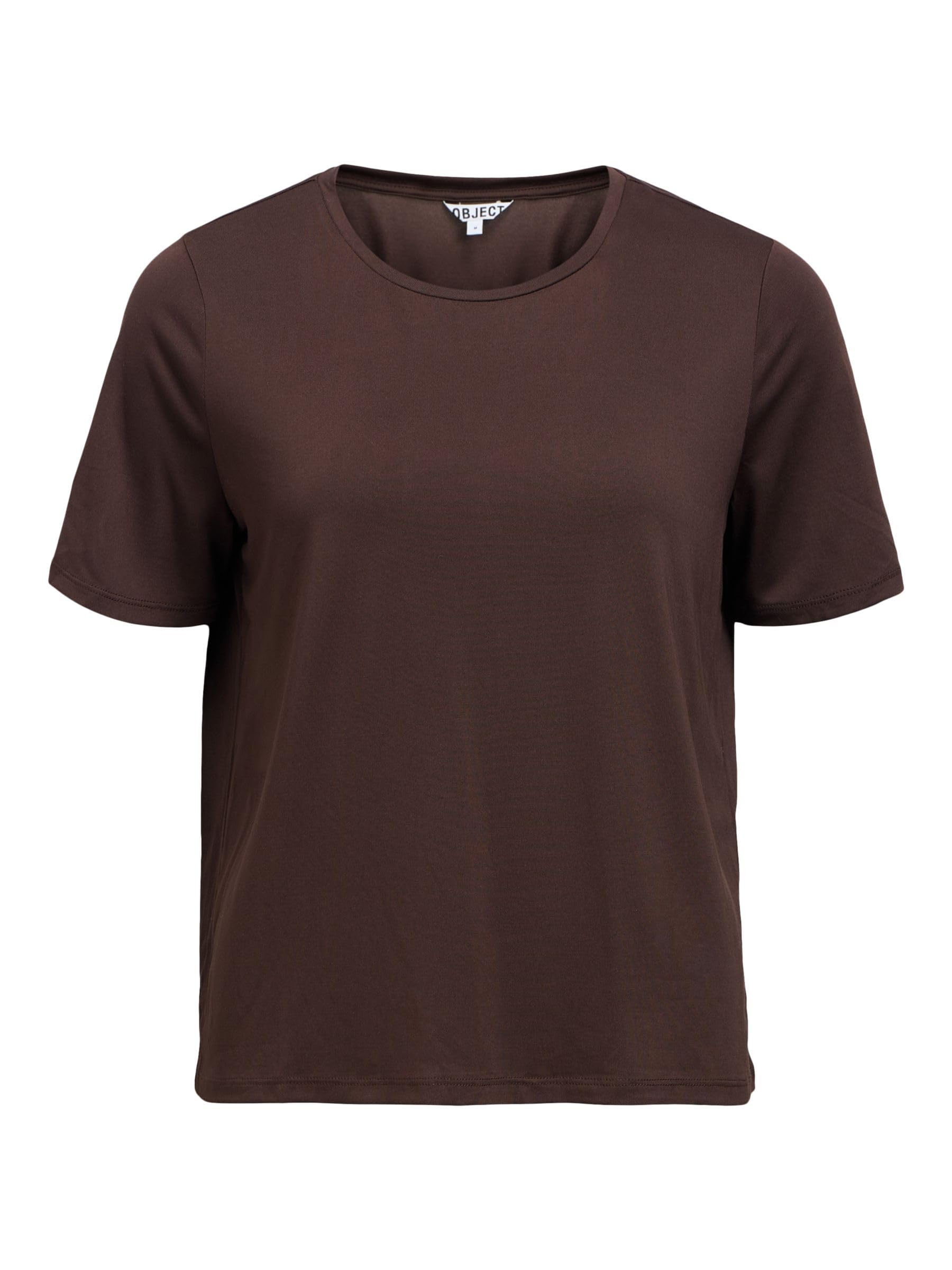 T-shirt pour femme Objannie S/S Noos Object, le haut basique léger et extensible