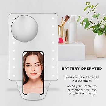 Amazon.com : Conair Lighted Makeup Mirror, LED Vanity Mirror, 1X