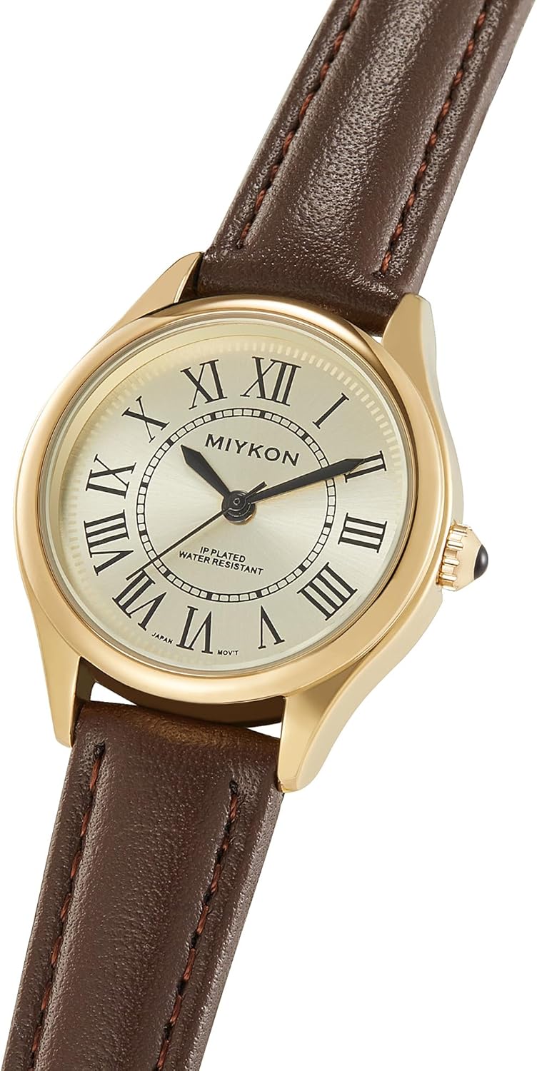 Miykon Minimalist Vintage Watches for Women – Small Dainty Cute Ladies Analog Watch with Genuine Leather Strap – Japanese Quartz, Waterproof to 100ft - Image 9