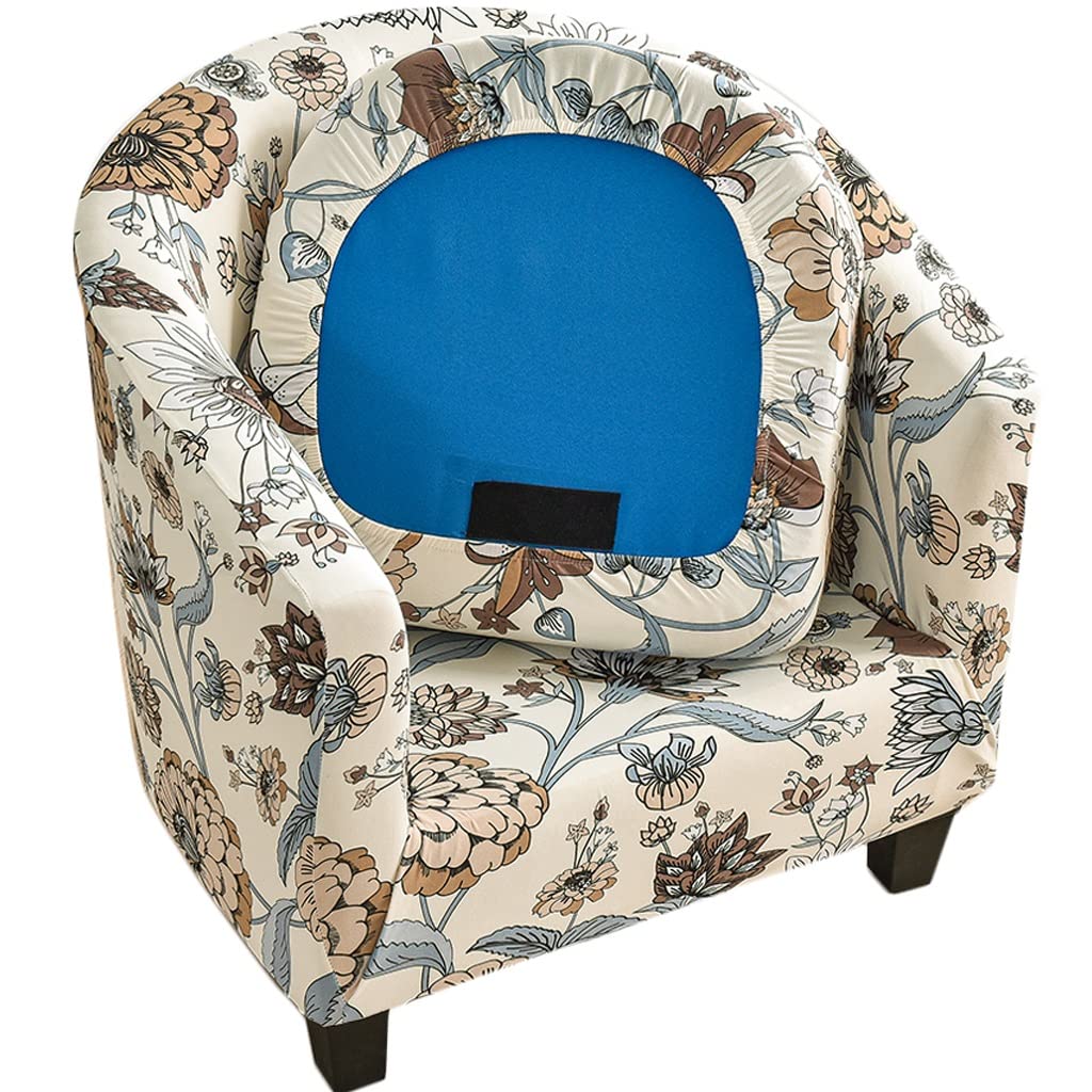 Copripoltrona Chesterfield Elasticizzato - 1 Posto, Antiscivolo, Lavabile, Per Sedia Da Club, Design Stampato