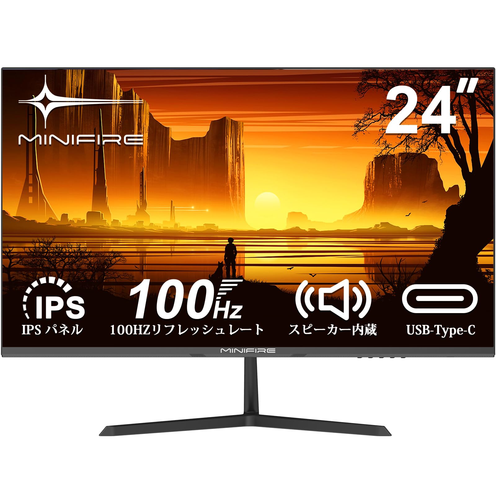 Amazon.co.jp: Minifire 24インチ モニター IPS ディスプレイ フルHD 