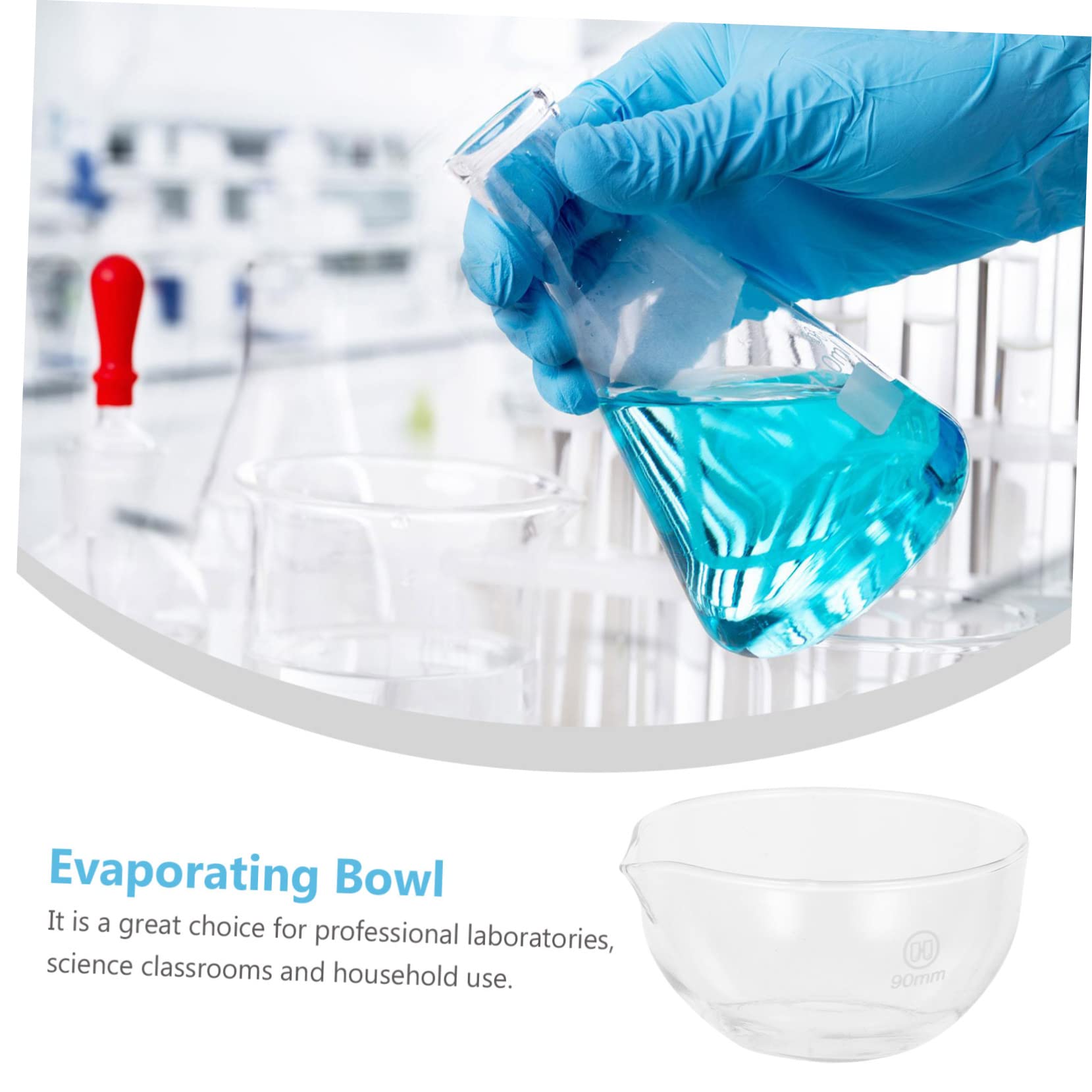 VILLFUL Abdampfschale Aus Keramik - 150ml Mit Griff Für Labor & Schule