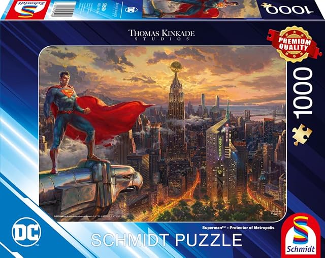 Foto 2 de 2 de Schmidt Spiele Thomas Kinkade, Superman, Protector de Metrópolis, 57590, Puzzle, Multicolor, Normal