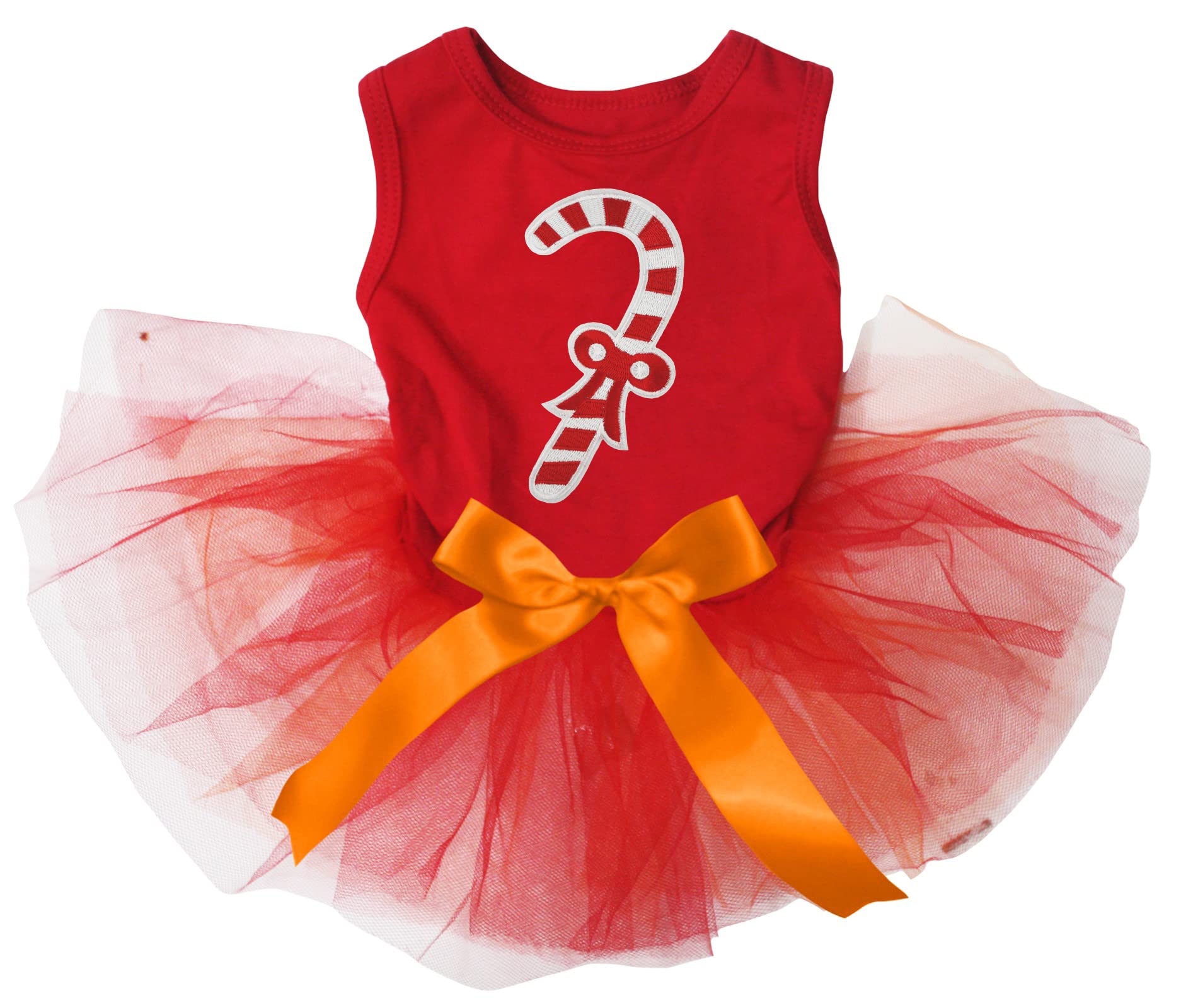 Robe pour chien rouge et blanc Candy Stick XL pour animal de compagnie