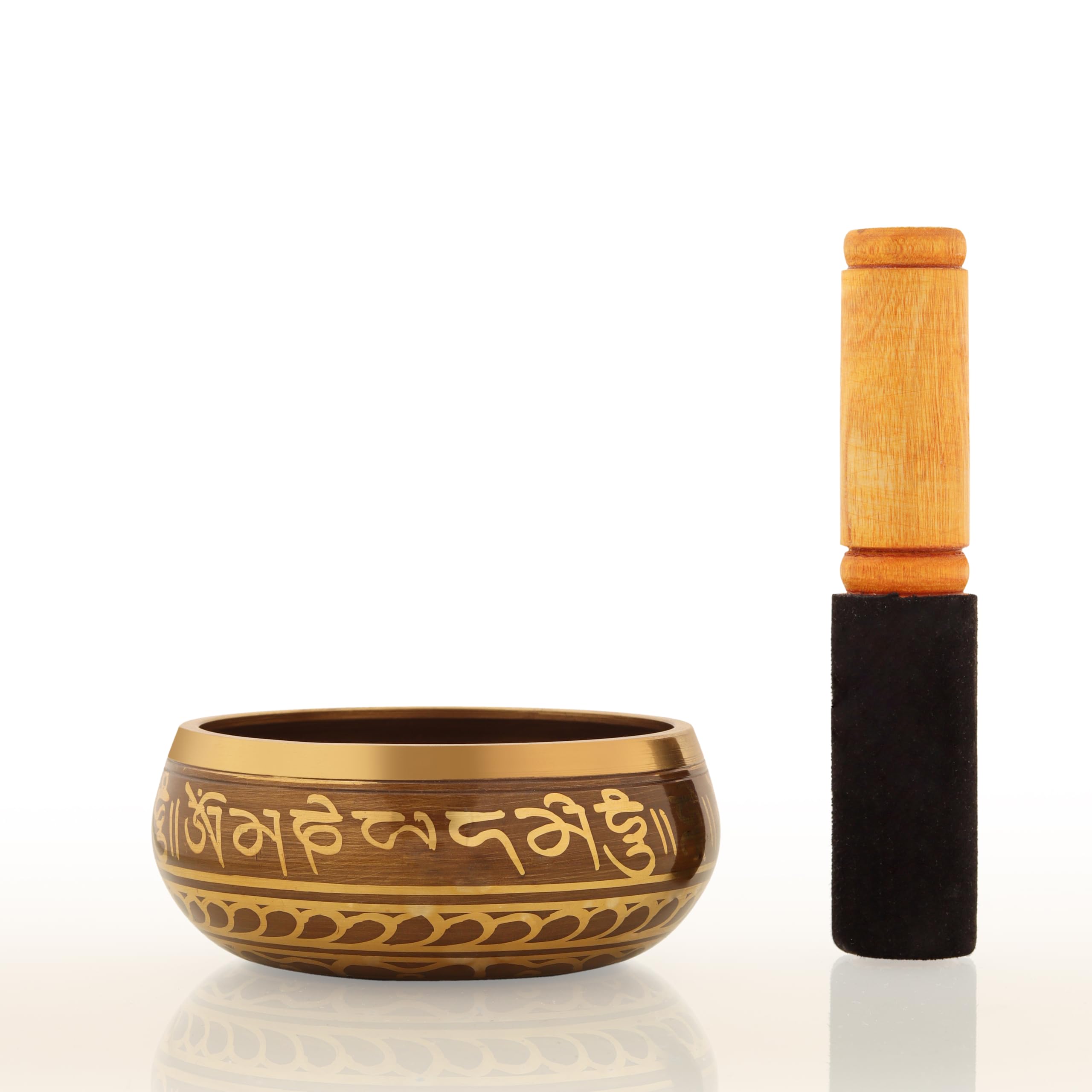 The Healing Store® 4 inch Tibetan Singing Bowl Mantra Music instruements Meditation Bowl With Mallet Spiritual Healing Chakra Bowls