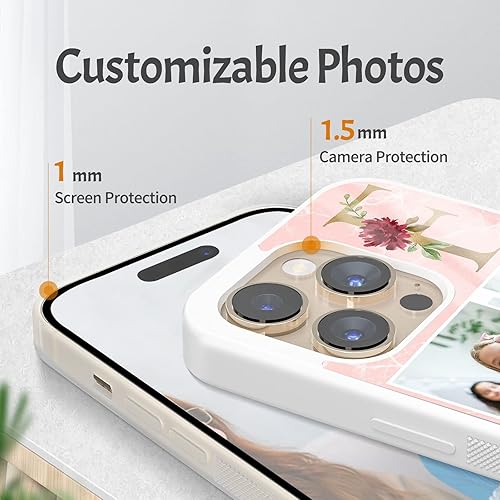 Miniatura 2 de Fundas personalizadas para teléfono hipster con iniciales de fotos, cubierta de empalme, regalos para mujeres y niñas, mejores amigas, aplicables