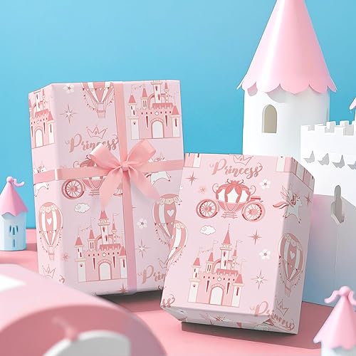 Vista 237 de WRAPAHOLIC Papel de regalo reversible, mini rollo, 17 pulgadas x 33 pies, adorable diseño de gato y azul sólido para cumpleaños, vacaciones