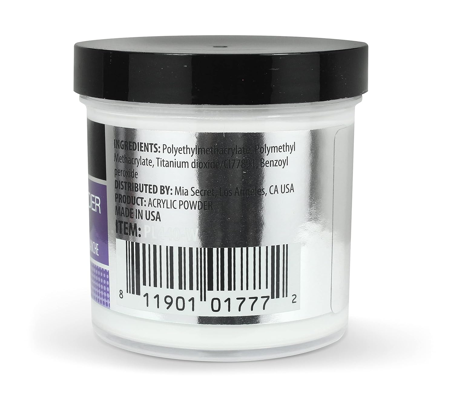 Mia Secret White Acrylic Nail Powder 3D - French - 4 oz Bottle -MADE IN USA : Beauty & Personal Care