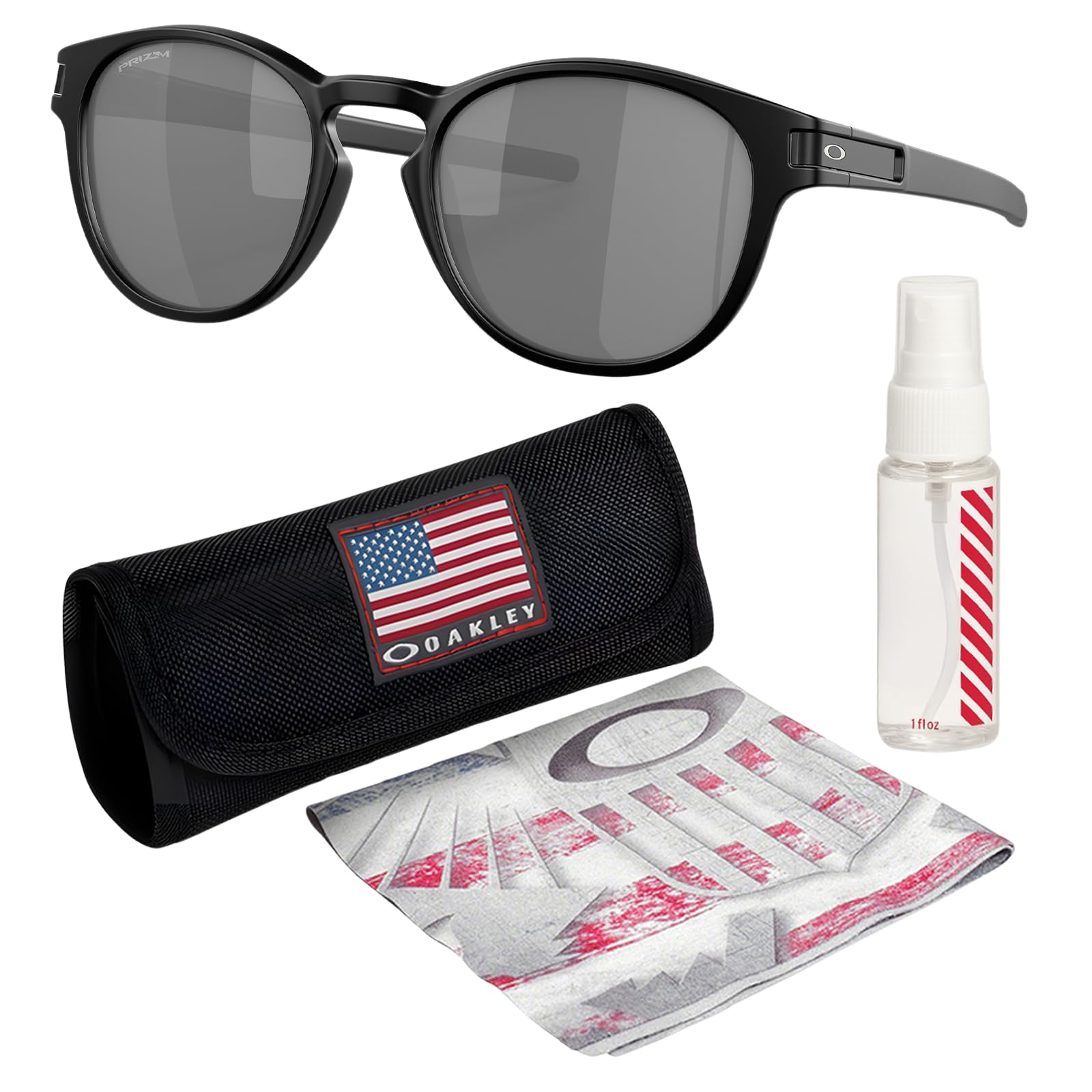 OAKLEY LATCH OO9265 Sunglasses With Official Eyewear Kit Bundle