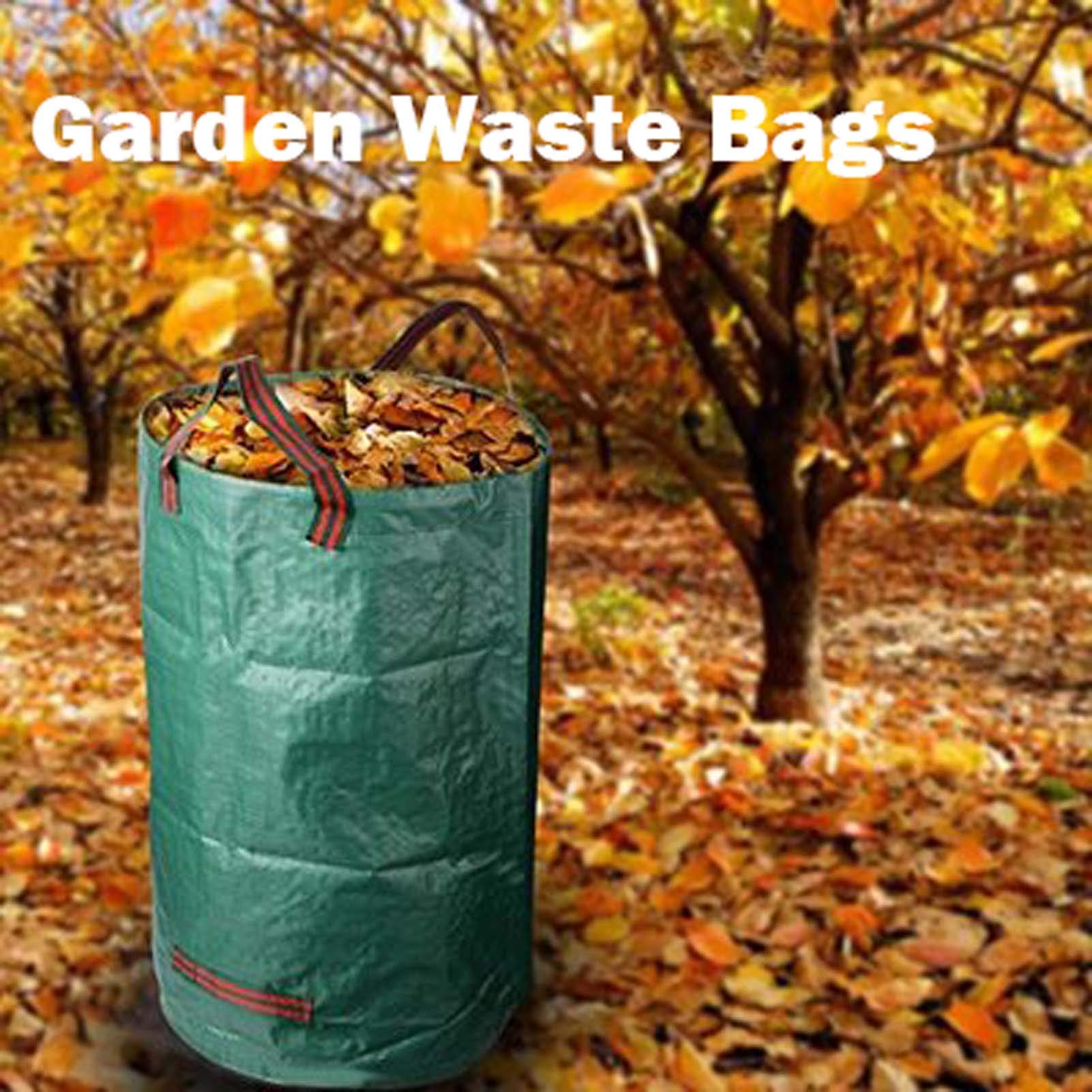 Sacco da Giardino 2pack, 272L Professionale Sacchi Rifiuti da Giardino, Sacchi da Giardinaggio Pieghevole E Riutilizzabile, Polipropilene (PP) 150gsm
