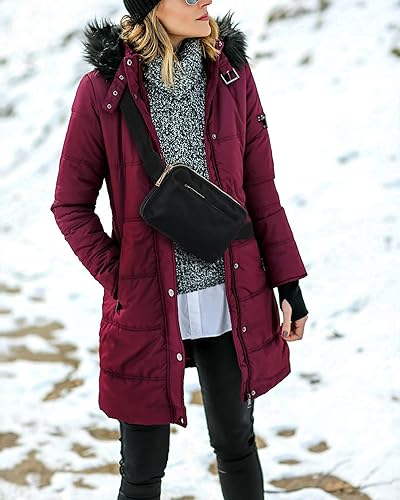 Miniatura 8 de UTO Riñonera cruzada para mujer, a la moda, cinturón, pecho, cintura, cadera, para ir de compras al aire libre, viajes, senderismo