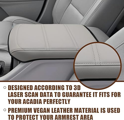 Miniatura 104 de Muslogy Funda de consola central compatible con Honda Pilot 2023 2024 2025, 2024 2025 2026 Ridgeline/Passport Accesorios para apoyabrazos, tapa