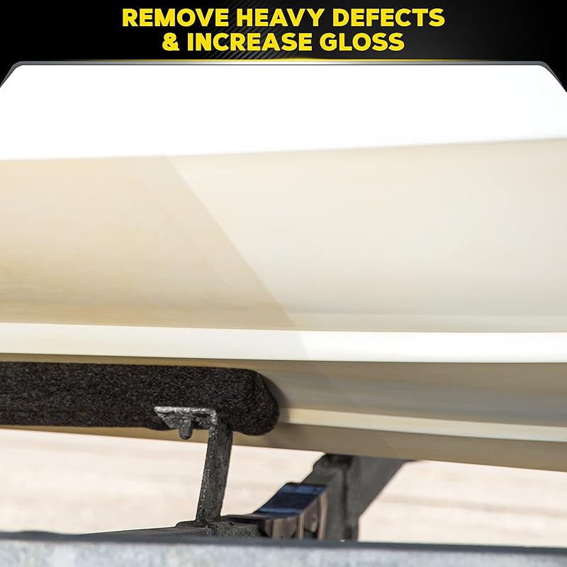 Meguiar’s Marine/RV One Step Compound, M6732, Removes Oxidation, Stains, Scratches, and Water Spots, Restores Color and Shine to Fiberglass Gel Coat Finishes, Christmas Gift Ideas for Car Dads, 32 Oz 32 Fluid Ounce One-Step Compound (32 Oz)