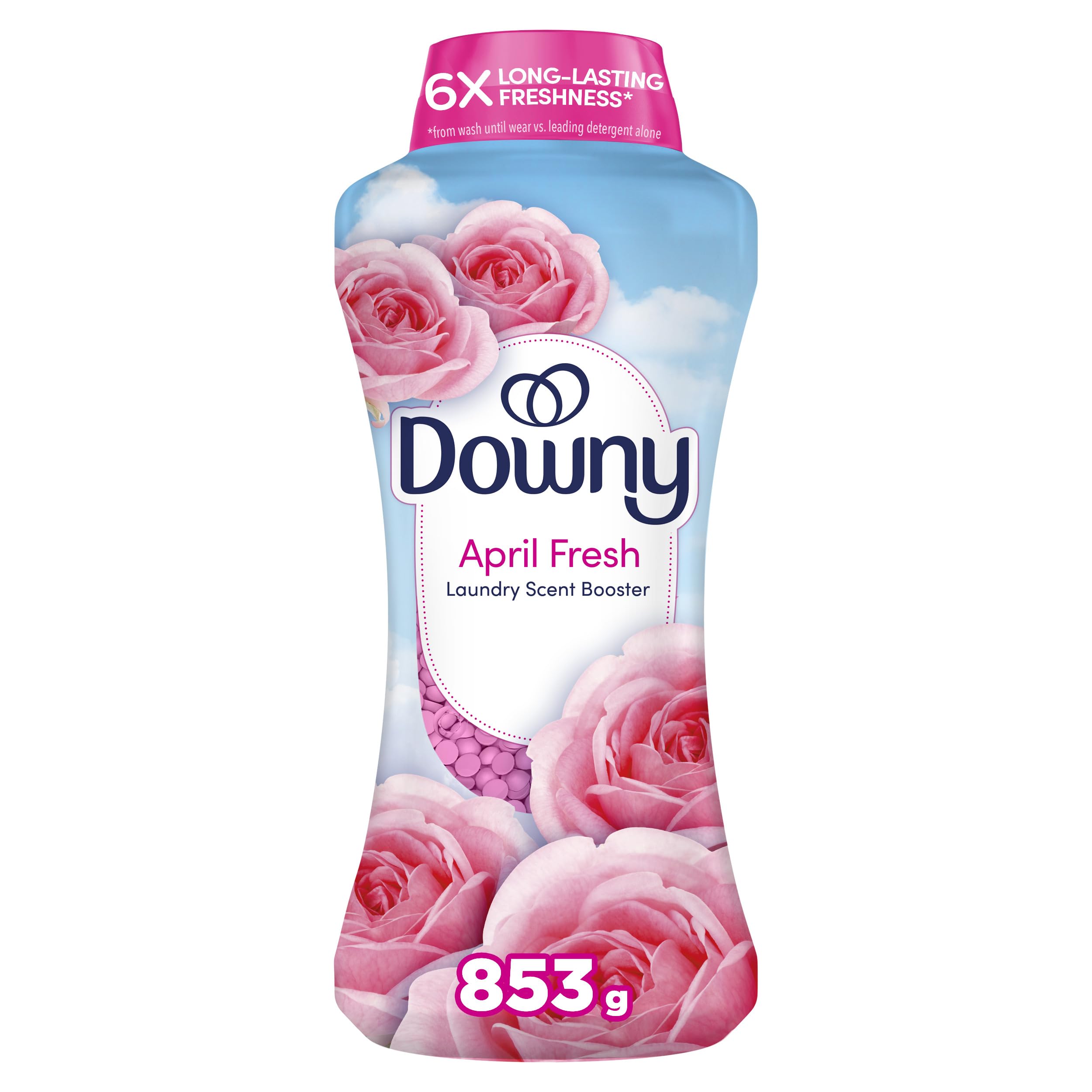 Downy April Fresh In-Wash Laundry Scent Booster Beads, laundry scent beads, Long-lasting Freshness, 853 Grams