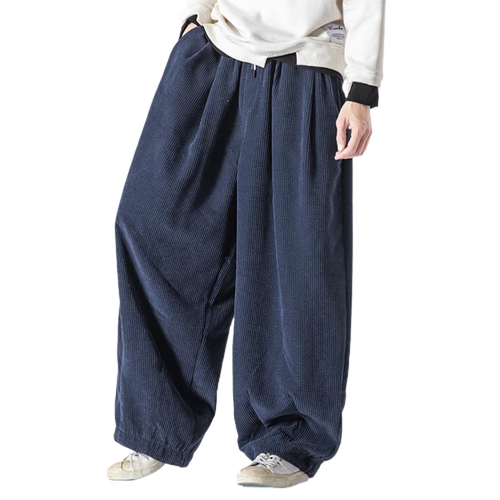 Générique Harlan Cordhose für Herren, lässig, locker, lang, bodenlang