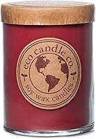 Vista 98 de ECO CANDLE CO. Vela reciclada, Pastel de Ron y Caramelo, 26 oz. - Aromas de Caramelo, Ron, Arce, Almendra, Pera y Vainilla - 100% Cera de Soya, Sin