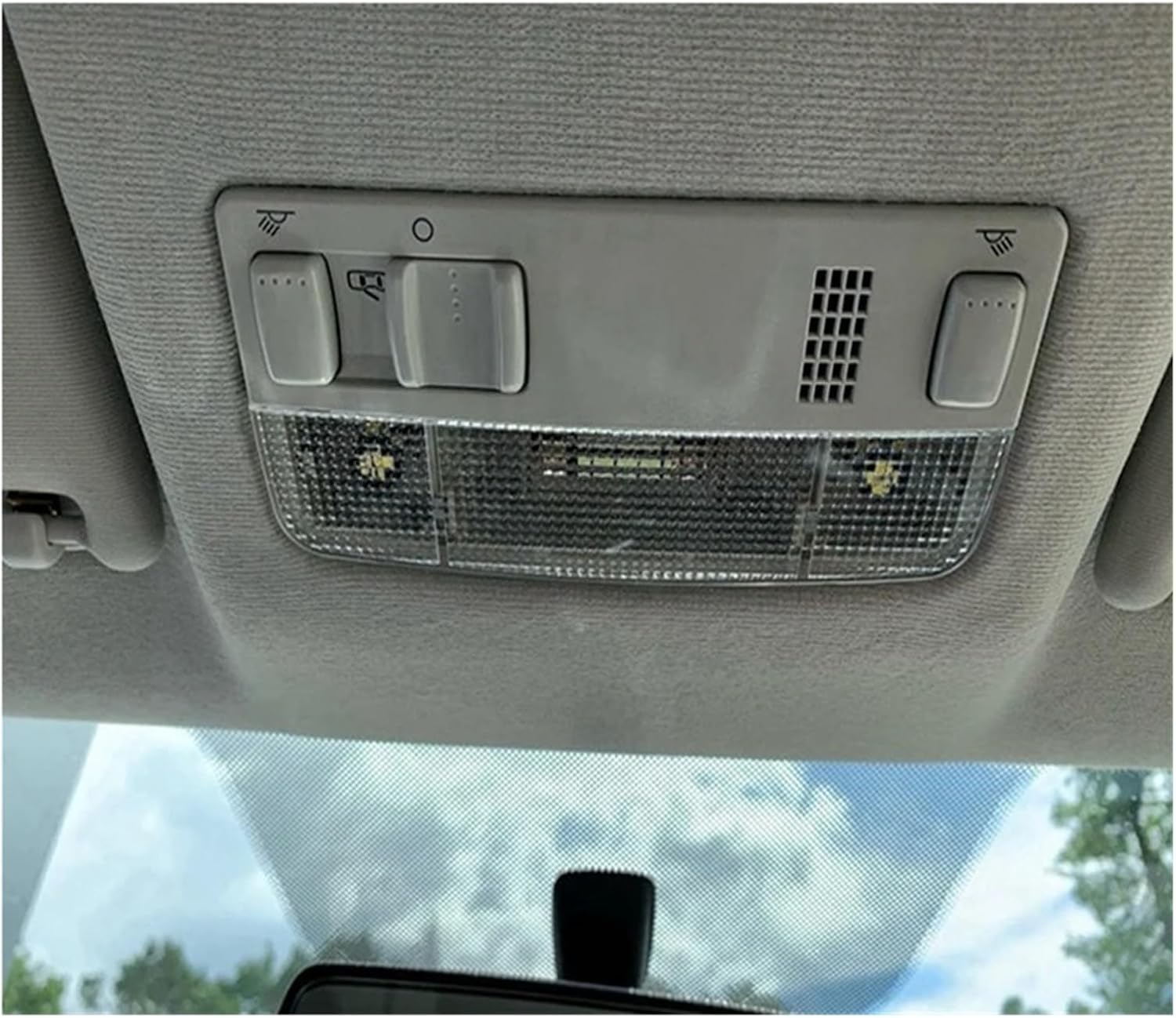 Overhead Console Light Gray Overhead Interior Reading Lamp+Wire Fit For Golf MK4 Fit For Bora Passat Fit For Skoda Sunroof switch console