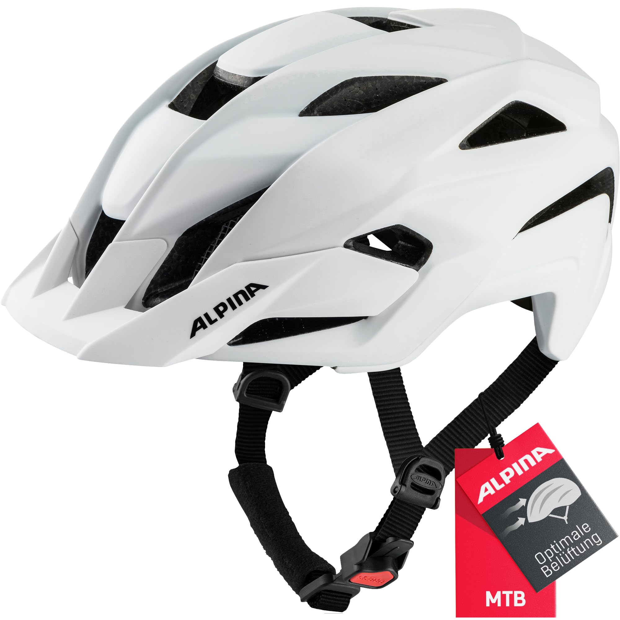 Alpina Kamloop - Stoßabsorbierender, Sicherer und individuell anpassbarer Urbaner Fahrradhelm, für Erwachsene