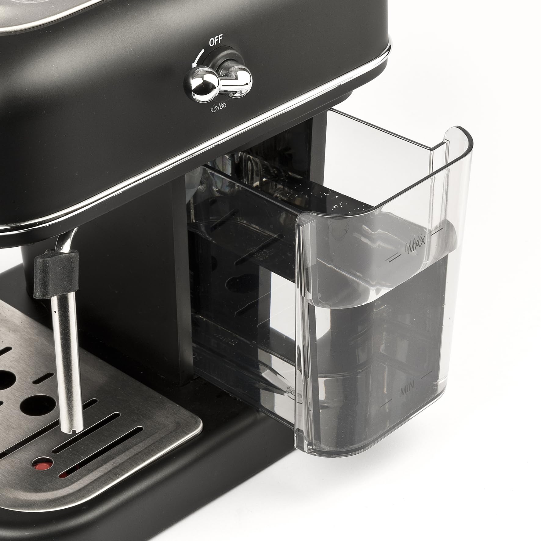 G3 Ferrari G10188 Alchimia Macchina da Caffè Espresso, 15 Bar, Compatibile con Cialde e Caffè in Polvere, Cappuccinatore, 3 Filtri INOX, Serbatoio 1.2L, Funzione Standby e Sleep, Scaldatazze