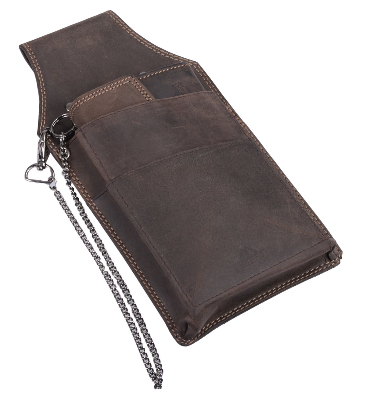 6 X oder 12 X Leder Kellnertasche Kellnerholster (258B) Kellner Holster Halfter Tasche braun Neu (24)