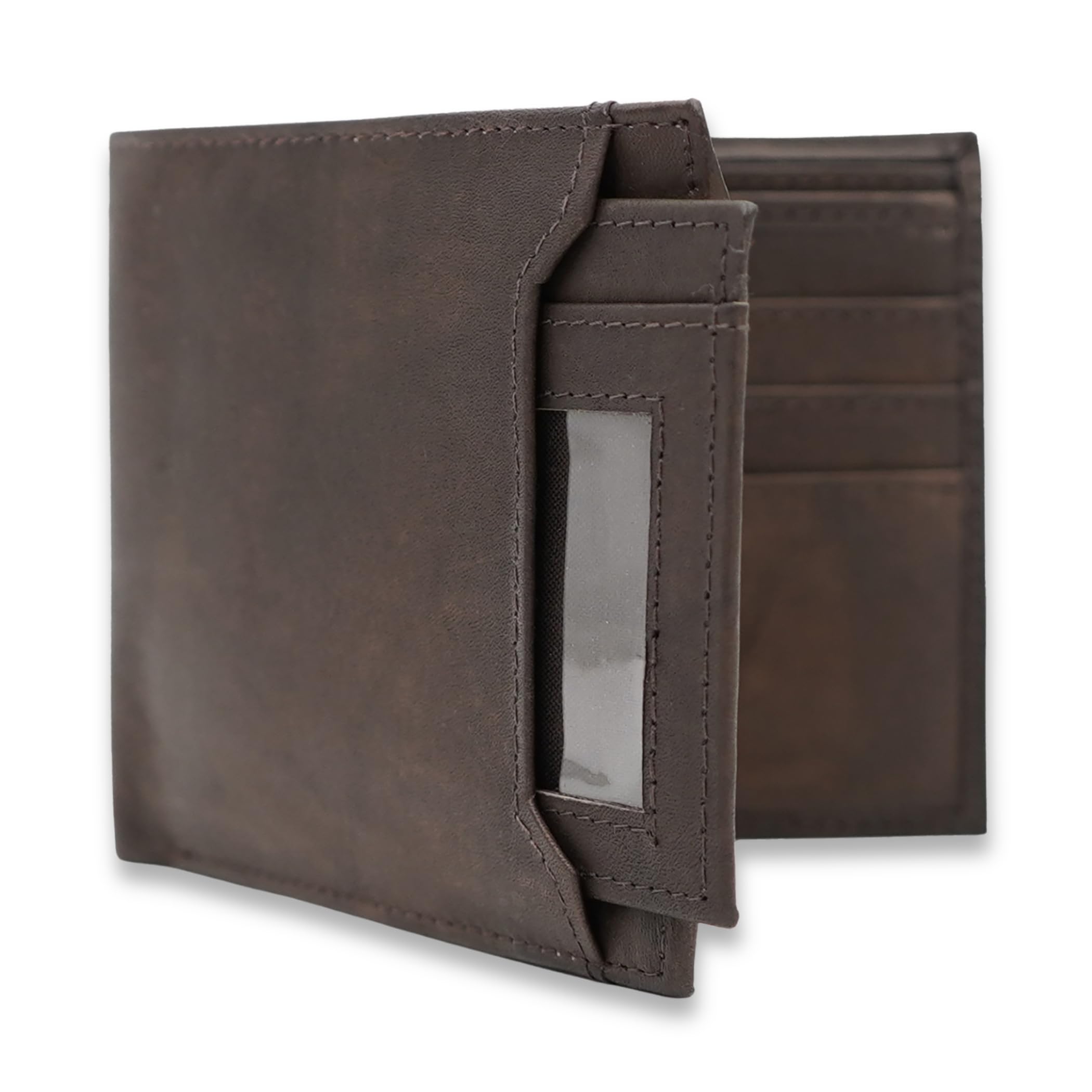 AG Wallets Leather Wallet for Men - Sliding 2-in-1 Bifold Wallet with Removable Card Holder & RFID Protection - Premium Travel Wallet - Versatile &