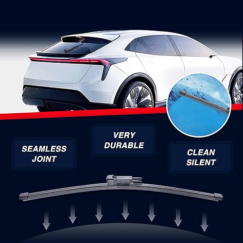 Miniatura 2 de Repuesto de limpiaparabrisas trasero de 13 pulgadas para Mercedes-Benz GLC300 2020-2016 GLC350e 2020-2018 GLC63 AMG GLC63 AMG S 2020-2018 BMW X1