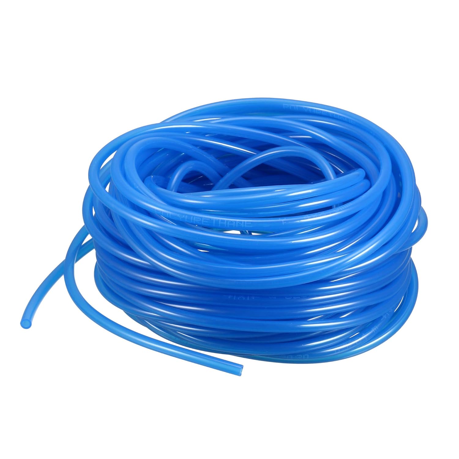 uxcell Pneumatic Air Tubing, 4mm OD x 2.5mm ID 15m(590 Inch) PU Polyurethane Air Compressor Tubing Hose Pipe Blue
