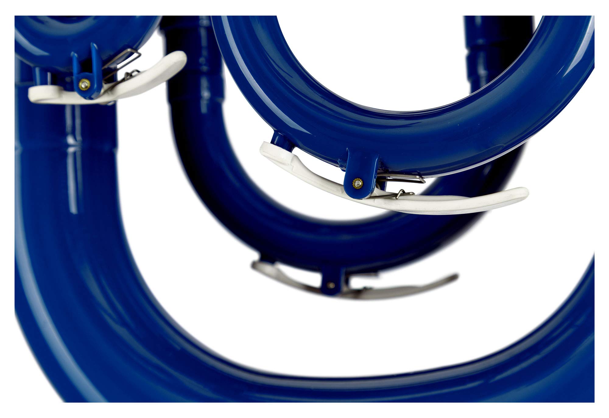 Classic Cantabile MardiBrass Euphonium Bb en plastique - 4 pistons en aluminium - seulement 2,2 kg léger - avec embouchure et housse - bleu