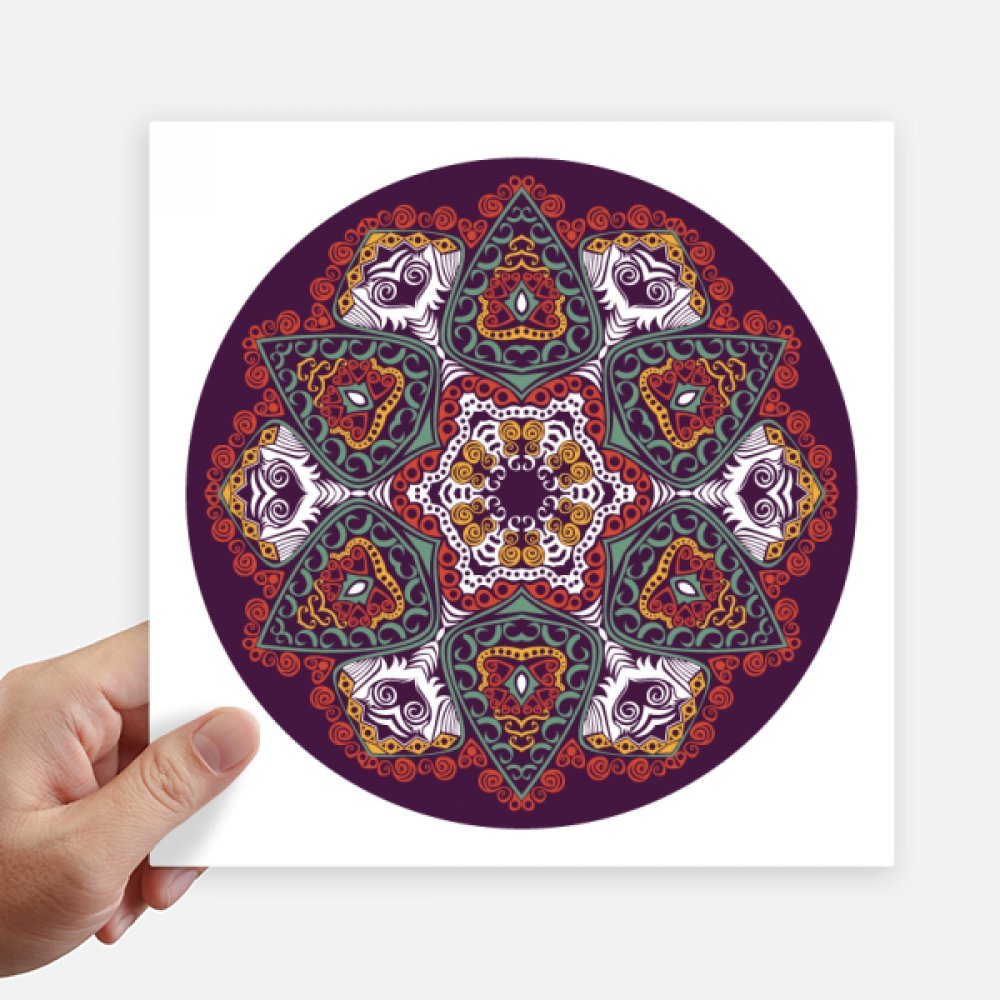 Sticker bouddhisme coloré motif abstrait pour décorer mur et valise